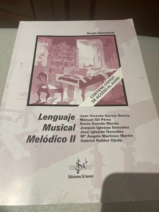 Libro Lenguaje Musical Melódico II
