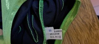 Body sportivo nero e verde