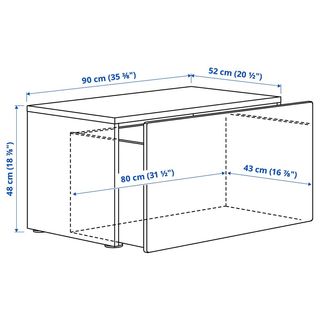 Banco juguetero de madera blanco