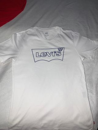 Camiseta Levi's Blanca Logo Azul