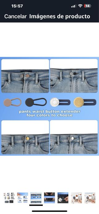 Extensores embarazada para pantalones