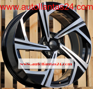 8818 JUEGO DE 4 LLANTAS VW BLACK METAL