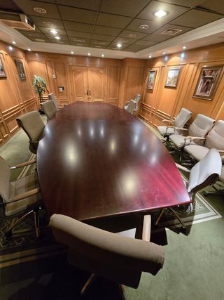 Mesa de despacho de madera Sapelly