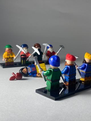 Snow White and seven dwarfs - Figurine Type Lego