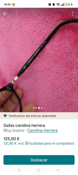 Gafas Carolina Herrera Negras