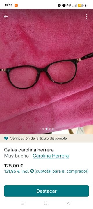 Gafas Carolina Herrera Negras