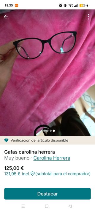 Gafas Carolina Herrera Negras