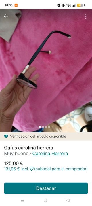 Gafas Carolina Herrera Negras