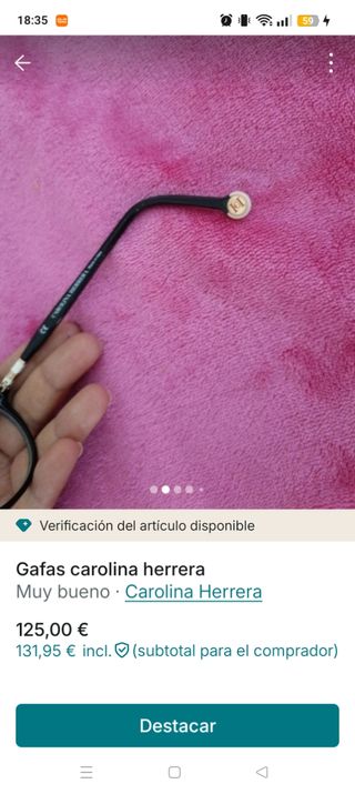 Gafas Carolina Herrera Negras