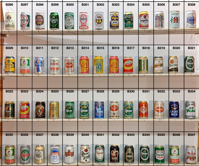 Lattine da collezione vuote