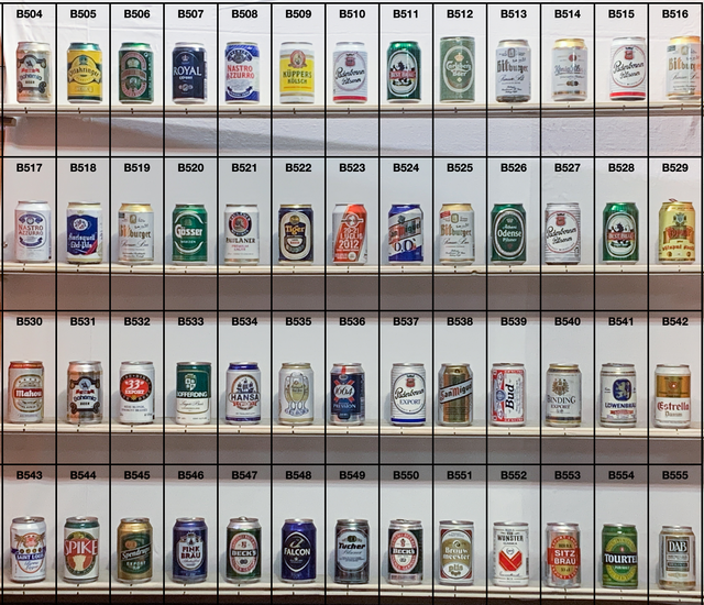 Lattine da collezione vuote