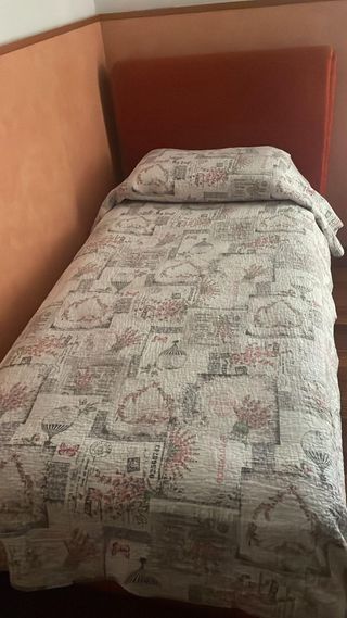 Letto singolo in tessuto
