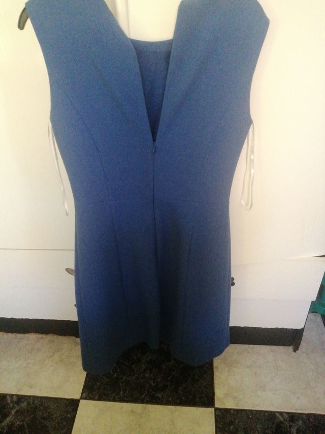 Vestido corto azul mujer talla 36