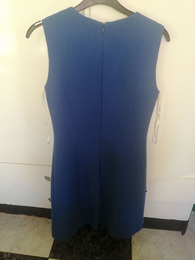 Vestido corto azul mujer talla 36
