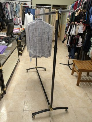 Burro Perchero Plegable Negro y Dorado