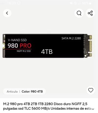 SSD 980 PRO 4TB NVMe M.2