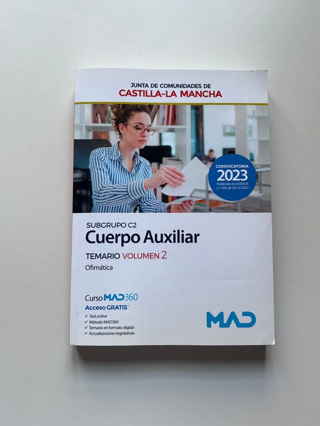 Cuerpo Auxiliar (Subgrupo C2) JCCM  Curso completo