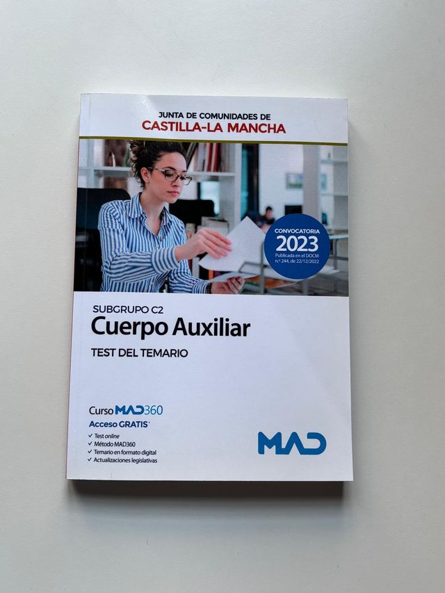 Cuerpo Auxiliar (Subgrupo C2) JCCM  Curso completo