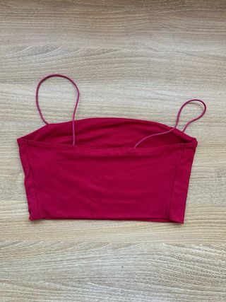 Top corto Shein rojo