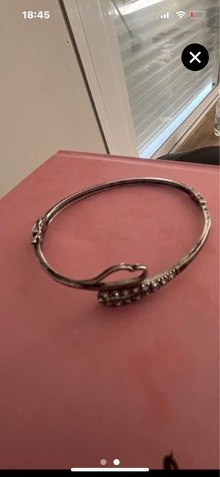 Pulsera de plata con circonitas