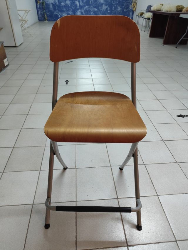 Taburete Ikea Madera y Metal