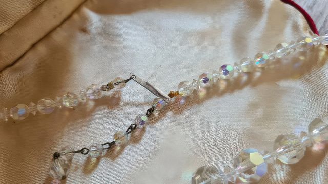 Collana vintage di cristallo anni '60