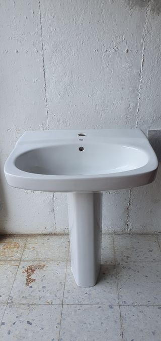 Regalo Lavabo Roca con Pedestal Blanco
