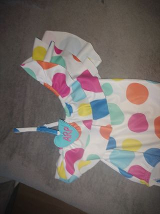 Bañador niña lunares