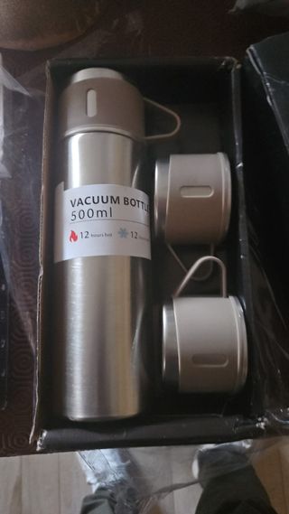 Set termos 500ml con 3 tazze acciaio