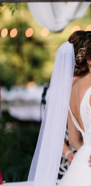 Velo de novia sedoso 3m