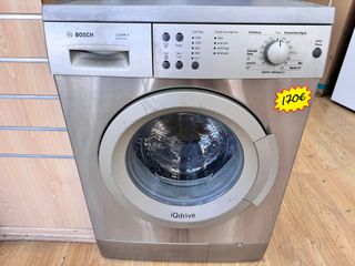 LAVADORA BOSCH ACERO 8 KG 1200 RPM