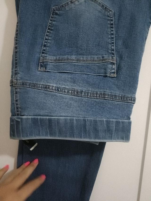 Vaqueros mujer azul oscuro