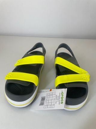 Sandalias Crocs Crocband Cruiser Gris/Amarillo Tal