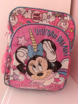 Mochila Minnie Mouse Unicornio Rosa