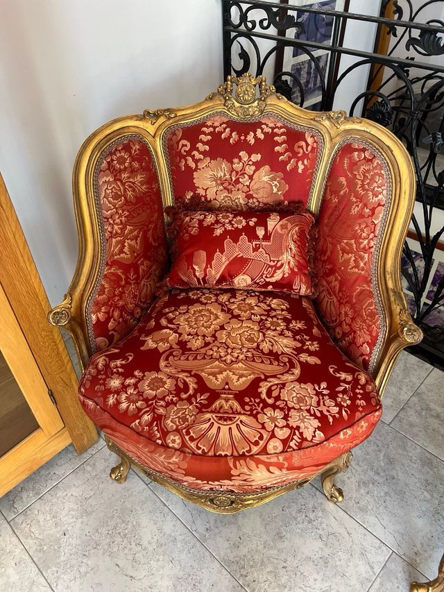 Conjunto de 3 sofás estilo Luis XV