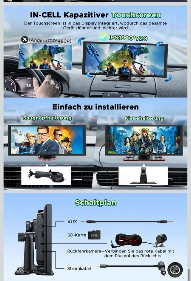 Pantalla CarPlay para coche