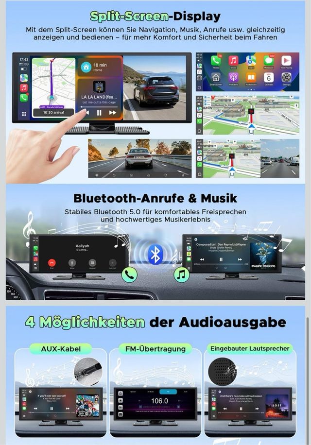 Pantalla CarPlay para coche