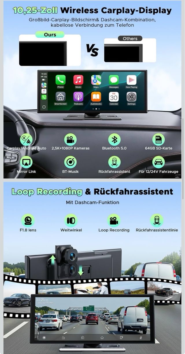 Pantalla CarPlay para coche