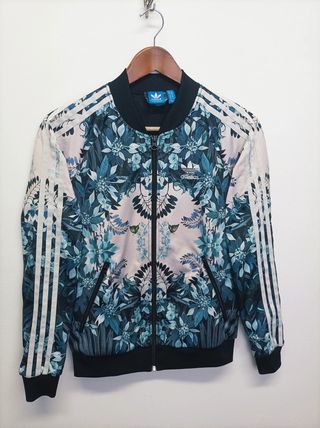 Chaqueta Adidas Floral Azul