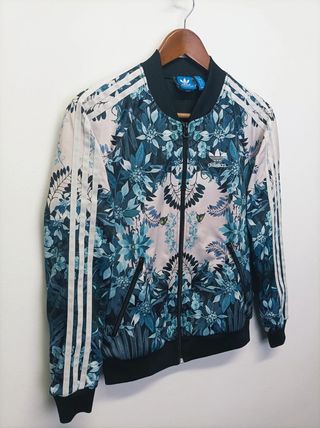 Chaqueta Adidas Floral Azul