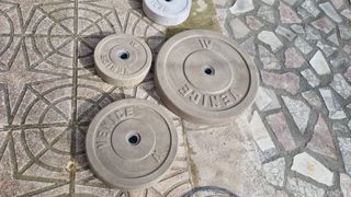 Oferta !!! Discos de pesas de hormigon