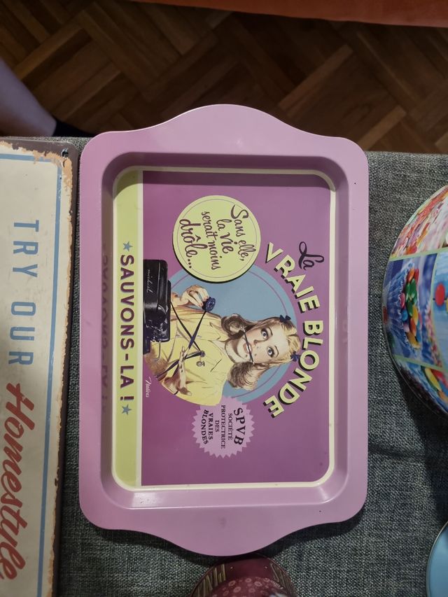 Decoración Vintage Metal Multicolor