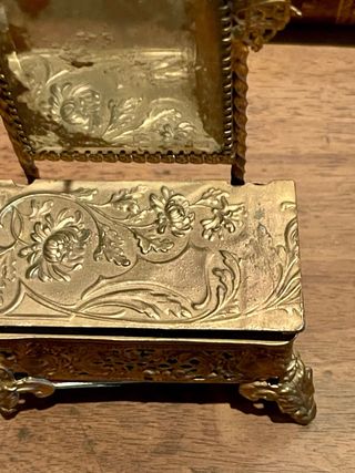 Antiguo joyero para reloj de bolsillo