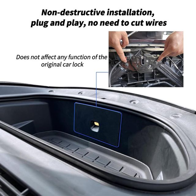 Cierre eléctrico maletero frontal Tesla Model Y