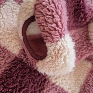 Jersey La Vecina Rubia cuadros morado talla única