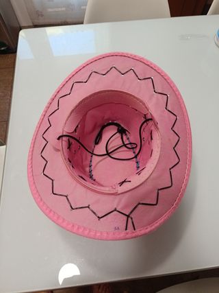 Gorro de cowboy rosa