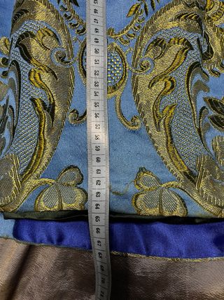 Traje Fallera Niña Azul y Dorado