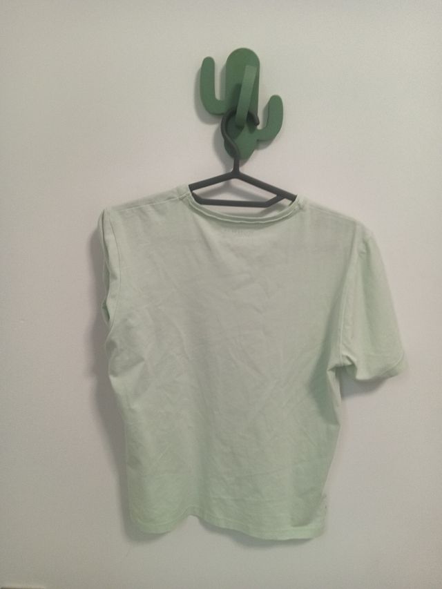 Camiseta infantil verde talla 14