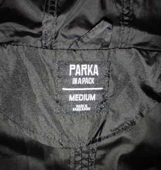 Chubasquero Primark Negro Talla M