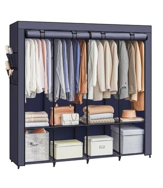 SONGMICS RYG094I02 Armario, 4 Barras de Ropa